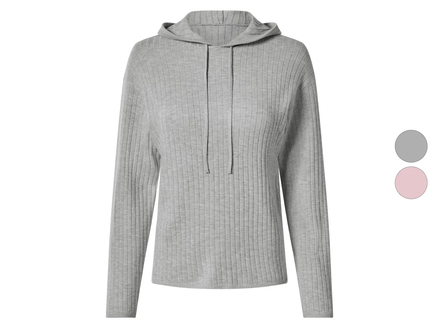 Sweat à capuche en maille côtelé femme - Image 10