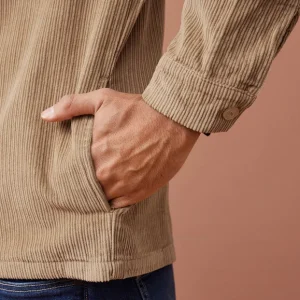 Veste en velours côtelé homme