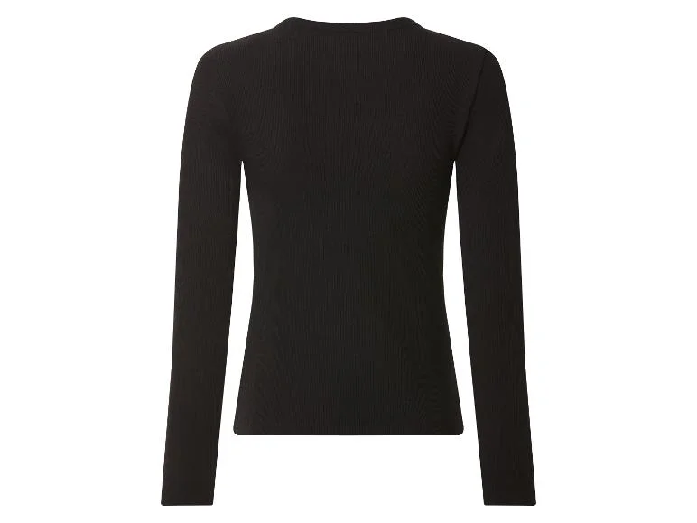 T-shirt côtelé à manches longues femme — SKU QRKBW0L58A26TVZDCL - Image 7