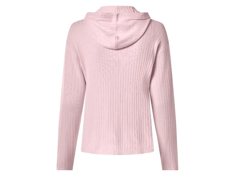 Sweat à capuche en maille côtelé femme - Image 9