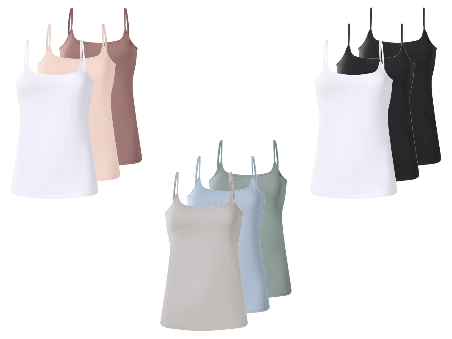 Lot de 3 débardeurs à fines bretelles femme — SKU NV7541566RV6YF752P - Image 56