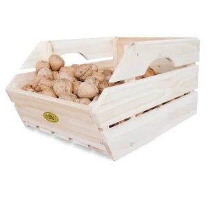 Boîtes de rangement en bois, set de 3, empilables