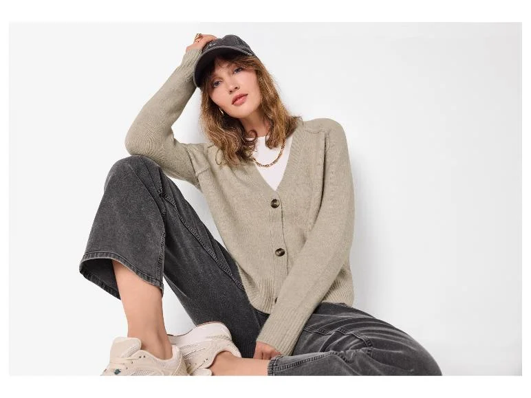 Cardigan en grosse maille femme — SKU IFSGGD8JY825RDRF - Image 3