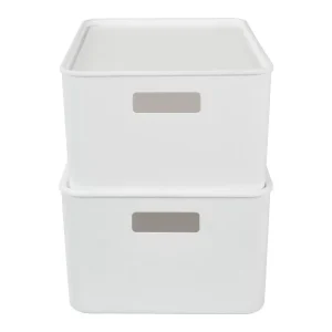 Lot de 2 boîtes avec couvercles Premium