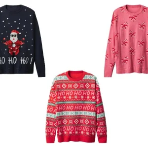 Pull de Noël en maille fine femme