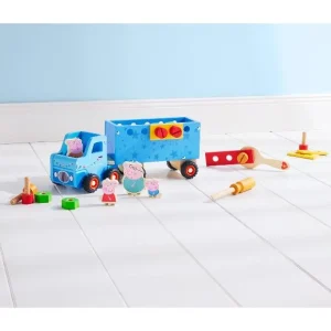 Camion en bois avec remorque