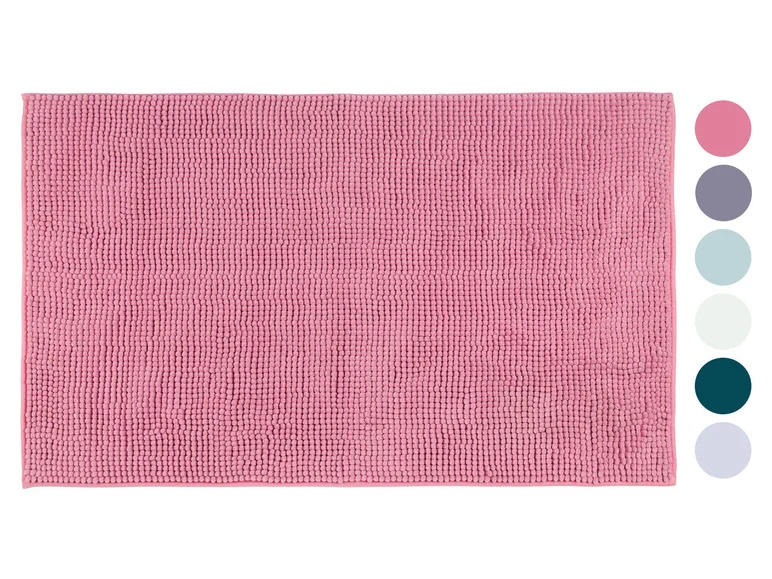 Tapis de bain microfibre chenille, 70 x 120 cm - Image 3