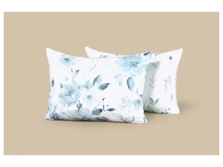 Lot de 2 taies d’oreillers en coton, 50 x 70 cm. - Image 6