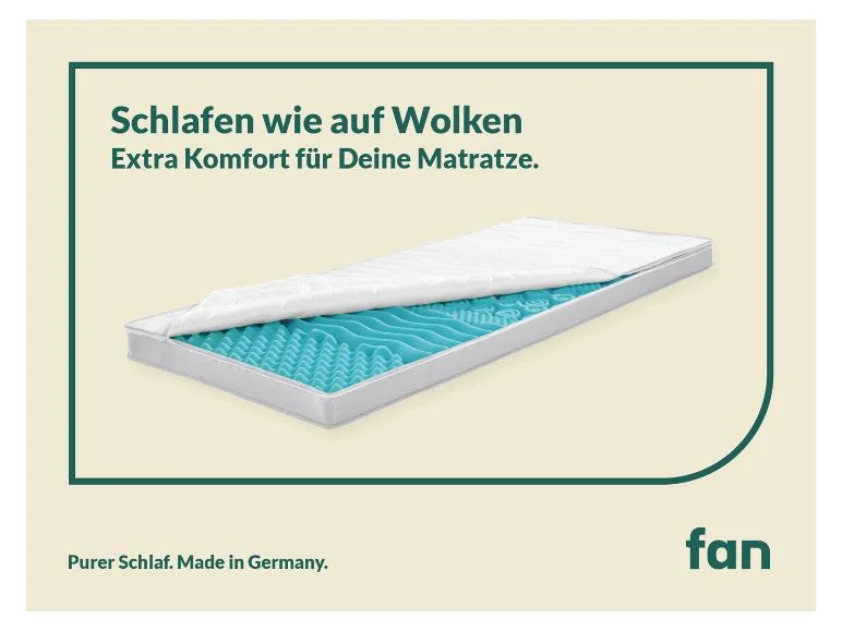 Surmatelas en mousse froide BIG KOMFORT PLUS, 7 zones