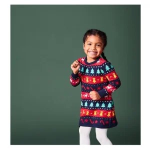 Robe en maille petite fille — SKU DK25IXEOZ3ZBCFR7HP