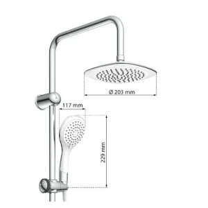 Colonne de douche avec douchette