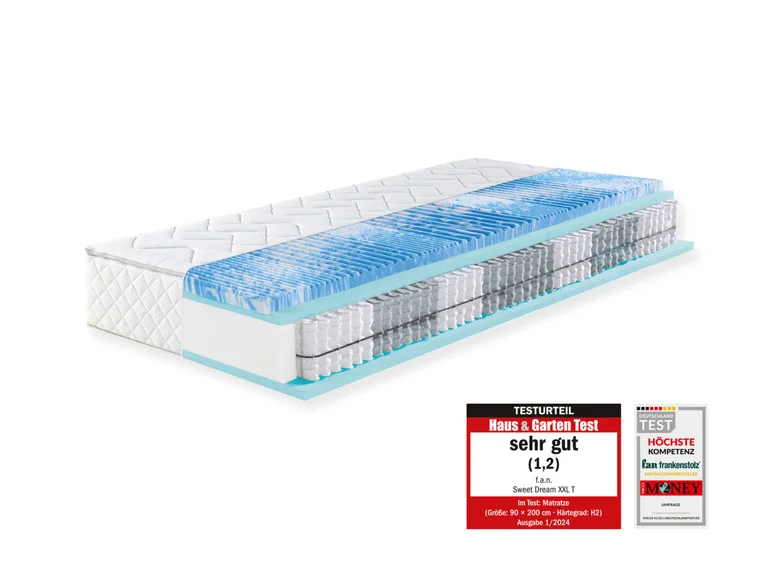 Matelas à ressorts ensachés Sweet Dream XXL, 7 zones, avec surmatelas - Image 12