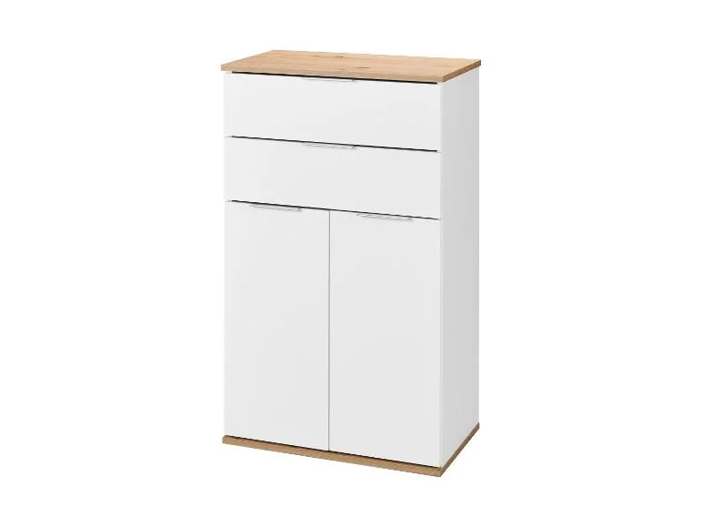 Meuble bas, 57,6 x 32,9 x 94,8 cm, blanc/imitation chêne - Image 5