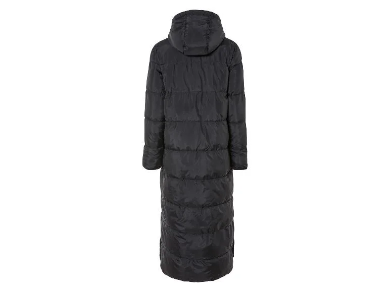 Manteau matelassé long pour femme, fentes latérales avec boutons-pression. - Image 14