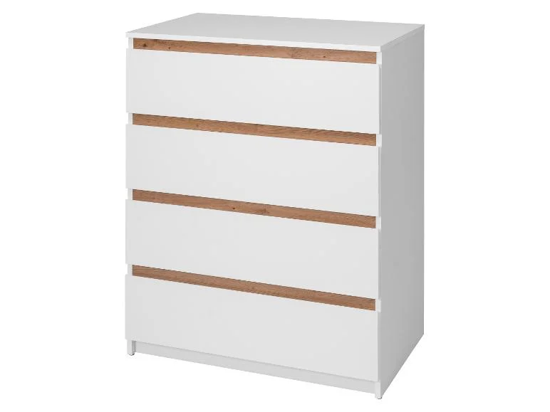 Commode Genève, 80 x 101,5 x 48 cm, blanche - Image 4