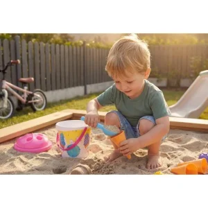 Jouets de plage avec seau