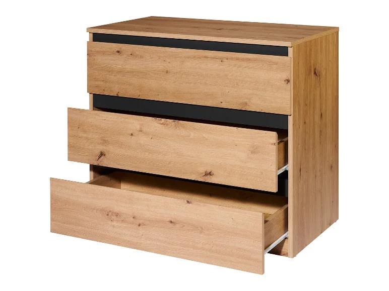 Commode Genève, 80 x 78 x 48 cm, imitation chêne — SKU E398S09VKQW8SASE - Image 6