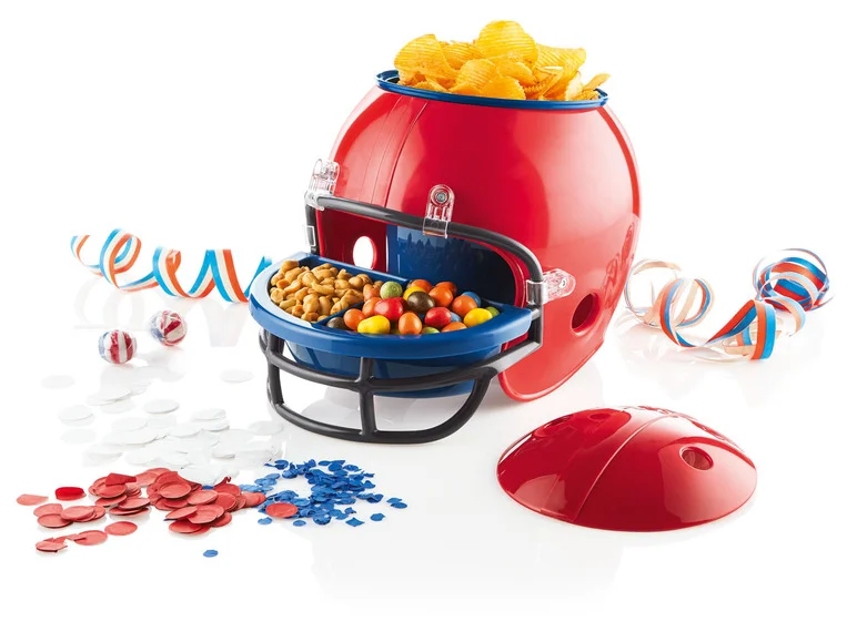 Casque à snacks, imitation casque de football