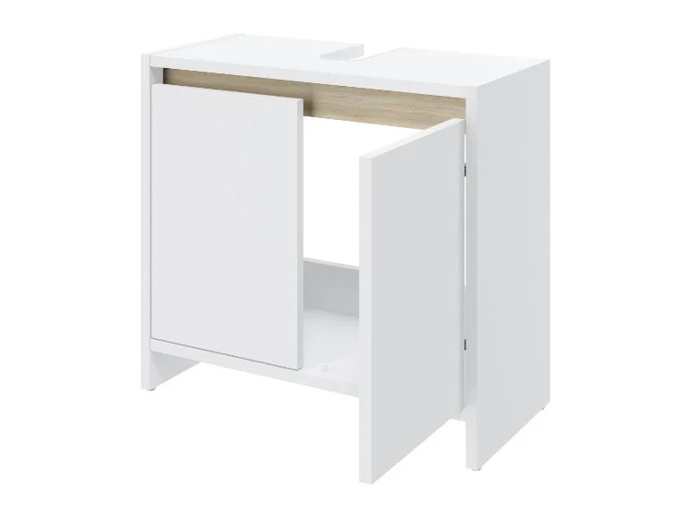 Meuble sous-vasque Oslo, 60 x 55 x 28 cm, blanc — SKU B1T0PNQQ3NIAKLWD - Image 9