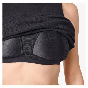 Robe côtelée avec soutien-gorge intégré femme