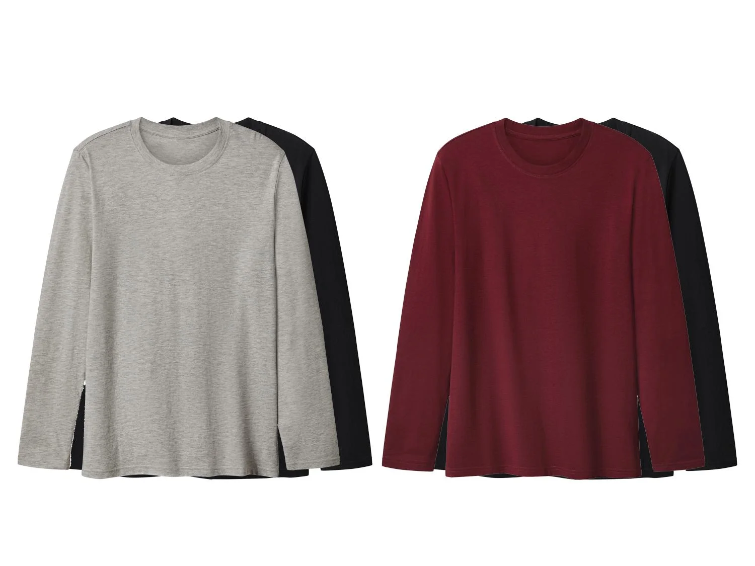 Lot de 2 t-shirts à manches longues homme — SKU EBRHH7TSBFFYLOUUC - Image 15