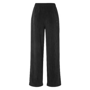 Pantalon en velours côtelé, coupe large et droite