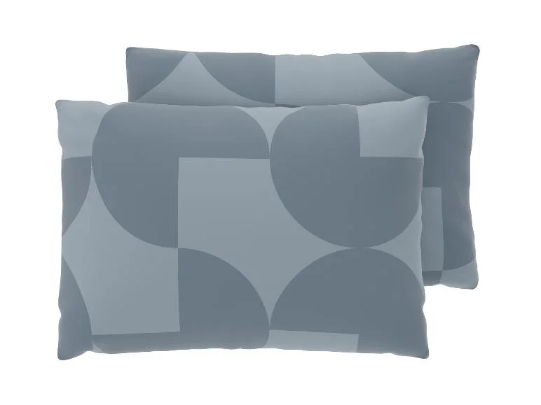 Lot de 2 taies d’oreillers en coton, 50 x 70 cm. - Image 7