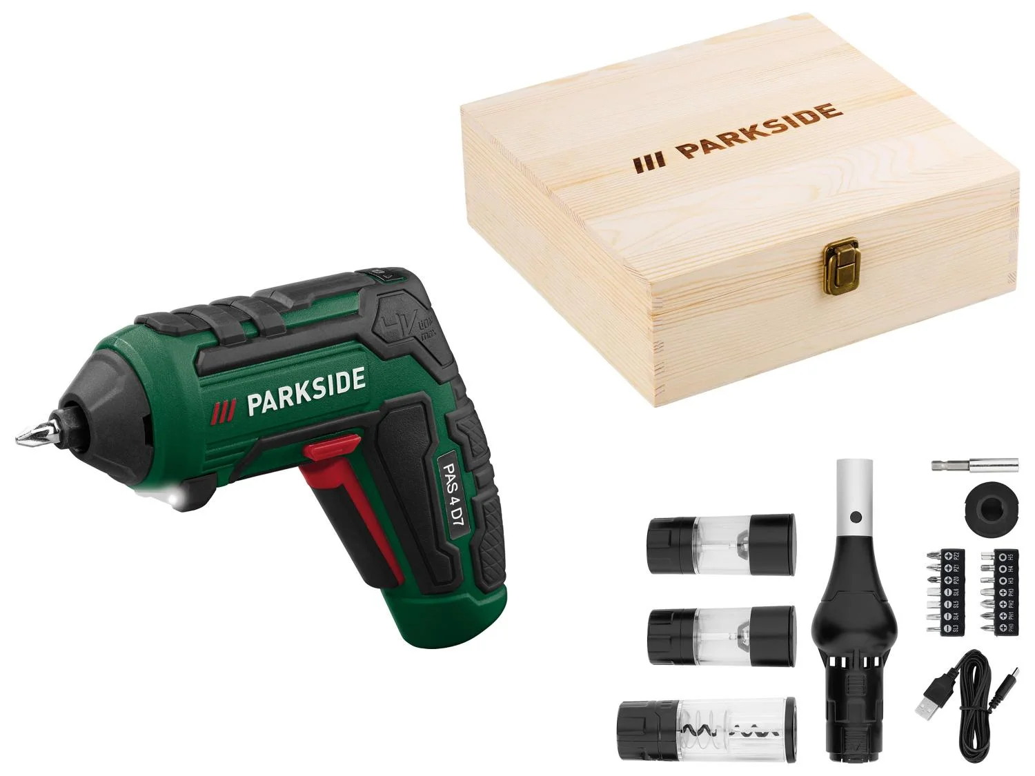 Set de visseuses sans fil avec accessoires BBQ PAS 4 D7, 10 Nm, 4 V - Image 15