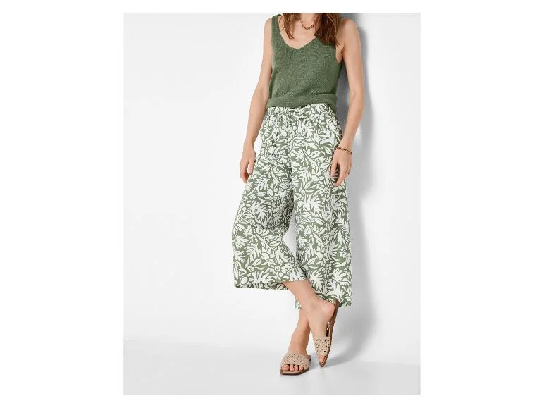 Jupe-culotte en lin Premium femme - Image 2