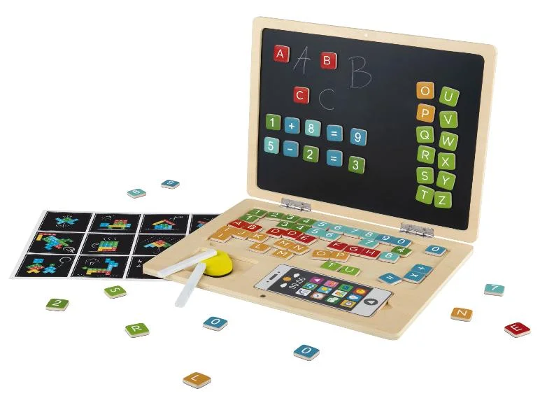 Ordinateur portable en bois ou Horloge magnétique — SKU Z0PABPI3RDJOJA0CV - Image 2