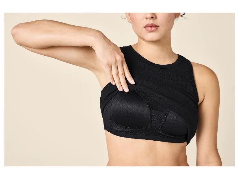Débardeur côtelé soutien-gorge intégré femme - Image 9