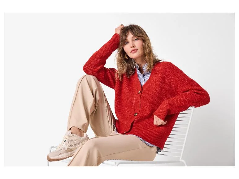 Cardigan en grosse maille femme — SKU IFSGGD8JY825RDRF - Image 9