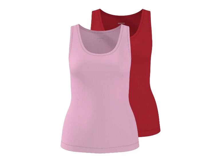 Lot de 2 débardeurs côtelés femme — SKU 9N6VBY8GKAQVEZWHW - Image 2