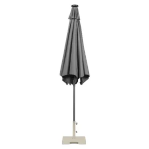 Parasol avec éclairage solaire LED