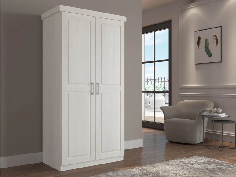 Armoire à vêtements en pin massif, veines naturelles - Image 51