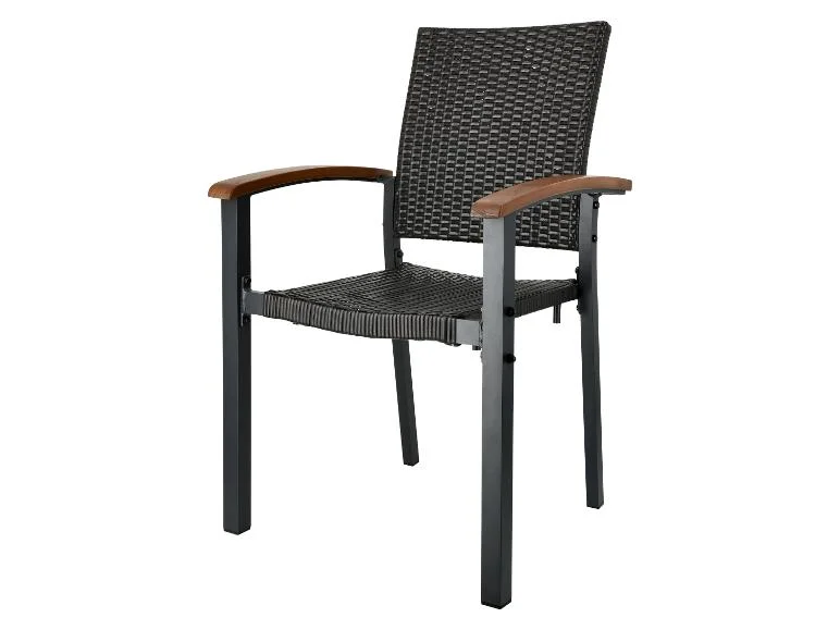 Table de jardin + Lot de 6 fauteuils en résine tressée Valencia - Image 4