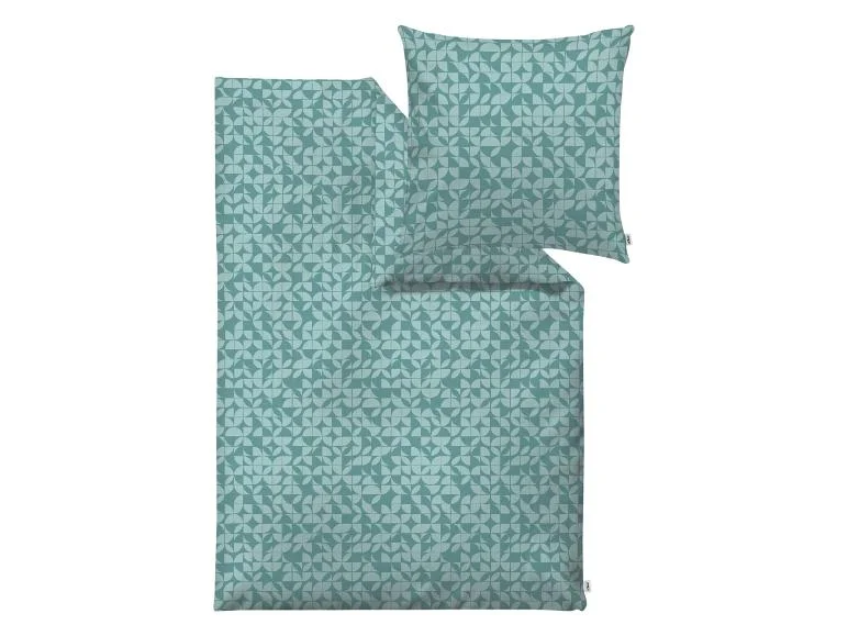 Parure de lit en satin de coton Mako, 140 x 200 cm