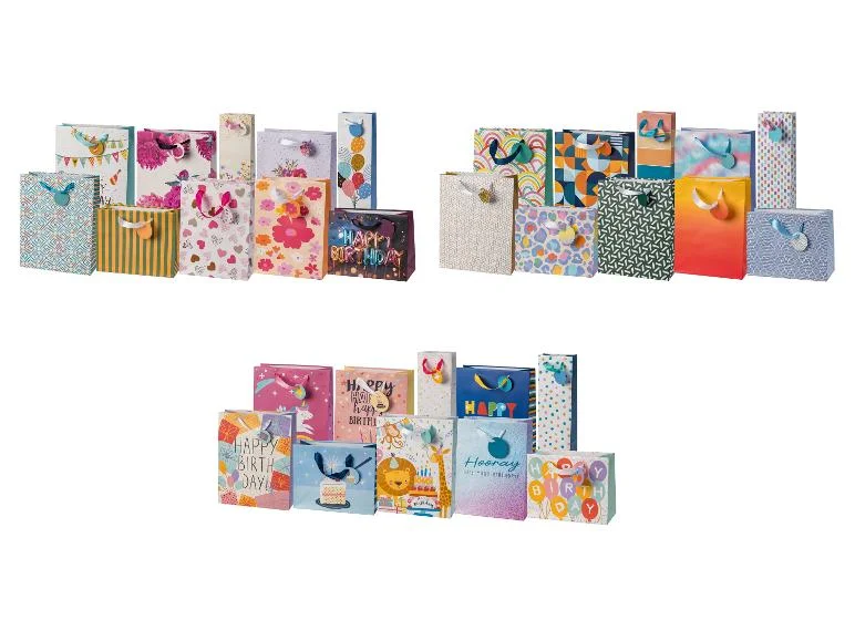 Set de sacs cadeaux, 10 pièces