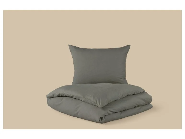 Parure de lit Premium en coton et lin, 140 x 200 cm - Image 9