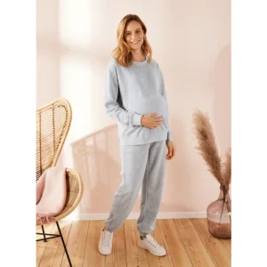 Pantalon de grossesse molletonné femme