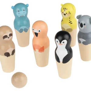 Jeu de quilles animaux ou Jeu de croquet ou Jeu de lancer d'anneaux animaux
