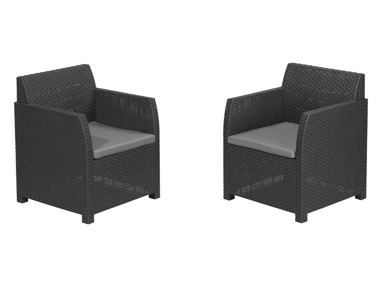 Ensemble de meubles de balcon, anthracite/gris, 3 pièces — SKU 1PQTF8SR6UW5YGA4C - Image 4
