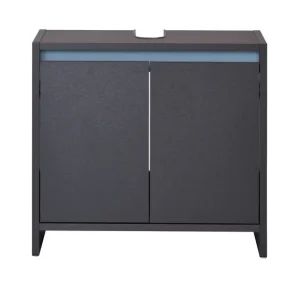 Meuble sous-vasque Oslo, 60 x 55 x 28 cm, anthracite — SKU YUEWUXPTAFK1PN52
