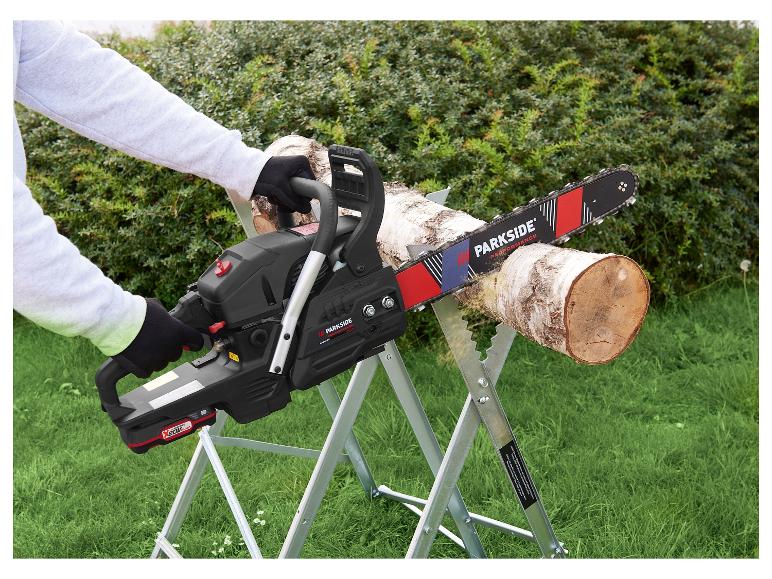 Tronçonneuse à essence avec démarrage électrique PPBKS 56 A1, 18", 20 V