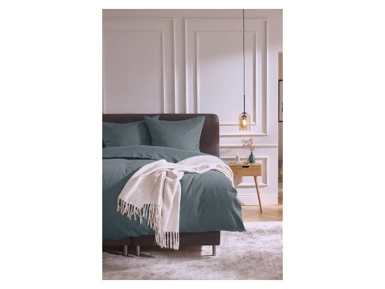 Parure de lit double face en satin, 240 x 220 cm