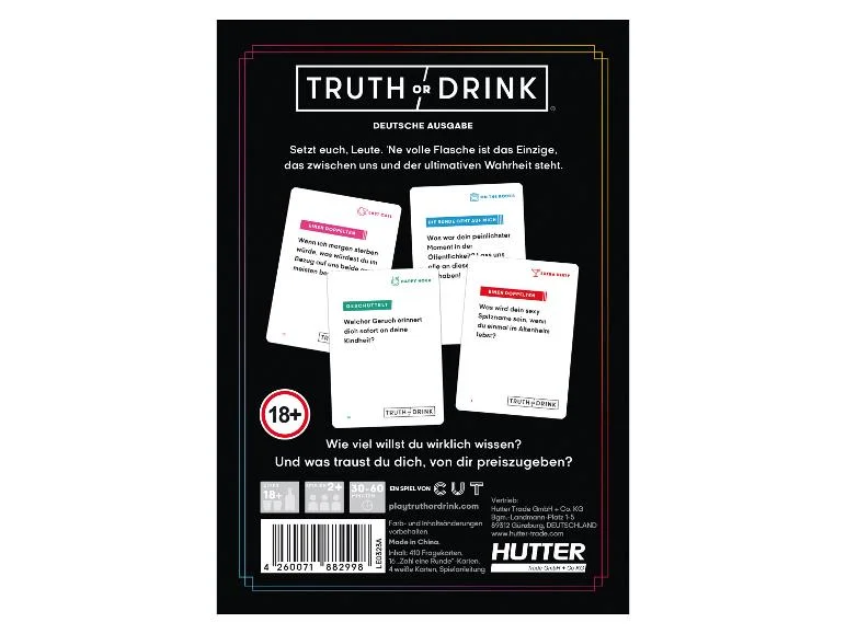 Jeu de société Truth or Drink