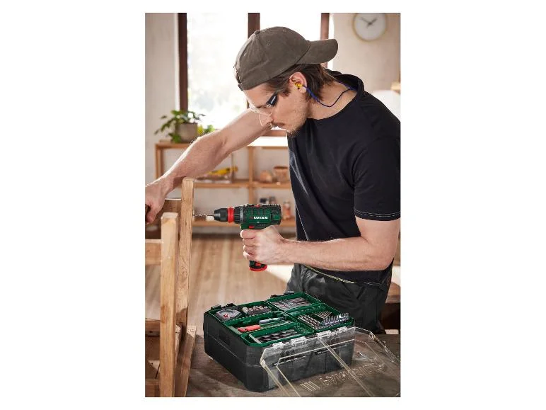 Set perceuse-visseuse sans fil PBSA 12 E4 + batterie + chargeur + accessoires, 12 V - Image 5