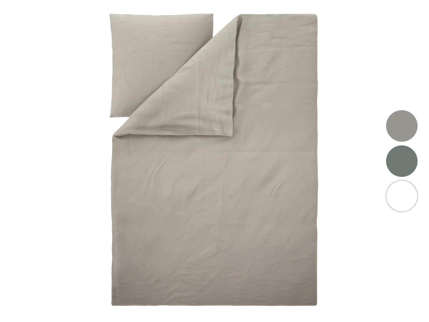 Parure de lit Premium en coton et lin, 140 x 200 cm - Image 11