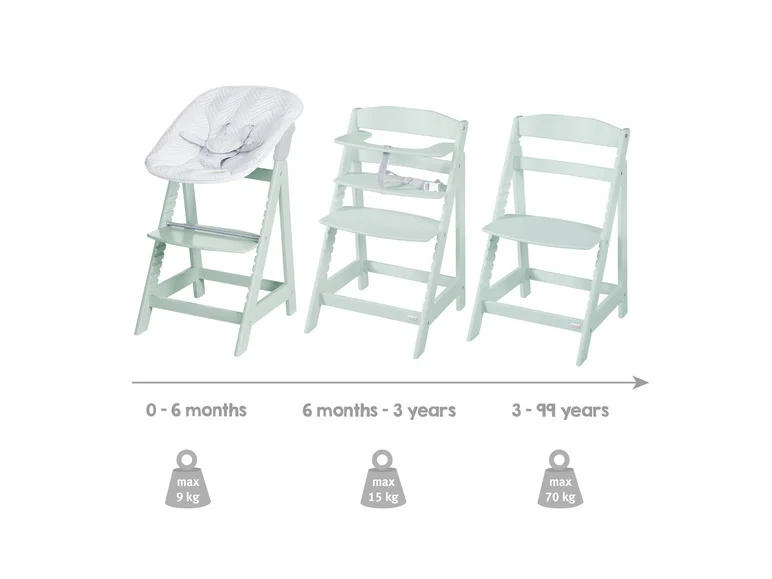 Chaise haute évolutive Born Up Zick Zack 2 en 1 - Image 15