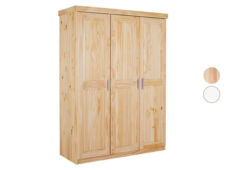 Armoire à vêtements en pin massif, veines naturelles - Image 30